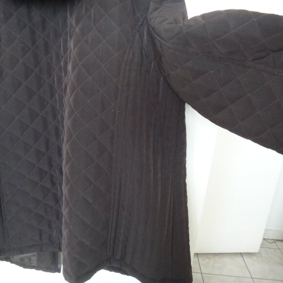 Braetan Womens Plus Jacket /Coat Brown Quilted Hooded Faux Fur Lining Sz 2X - Picture 16 of 16